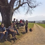 Mittagsrast vor Alpenpanorama bei Kirchdorf