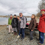 Das Expeditionsteam bei der mittäglichen Zwischenlandung