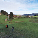 Die einen freuten sich über den ersten sanften Aufstieg, während die anderen bereits konsterniert die Karte konsultierten. Die einen freuten sich über den ersten sanften Aufstieg, während die anderen bereits konsterniert die Karte konsultierten.